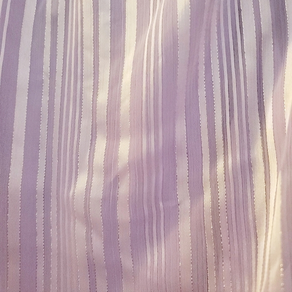 NWT White House Black Market Lilac Striped Blouse Sz XL - Picture 11 of 11